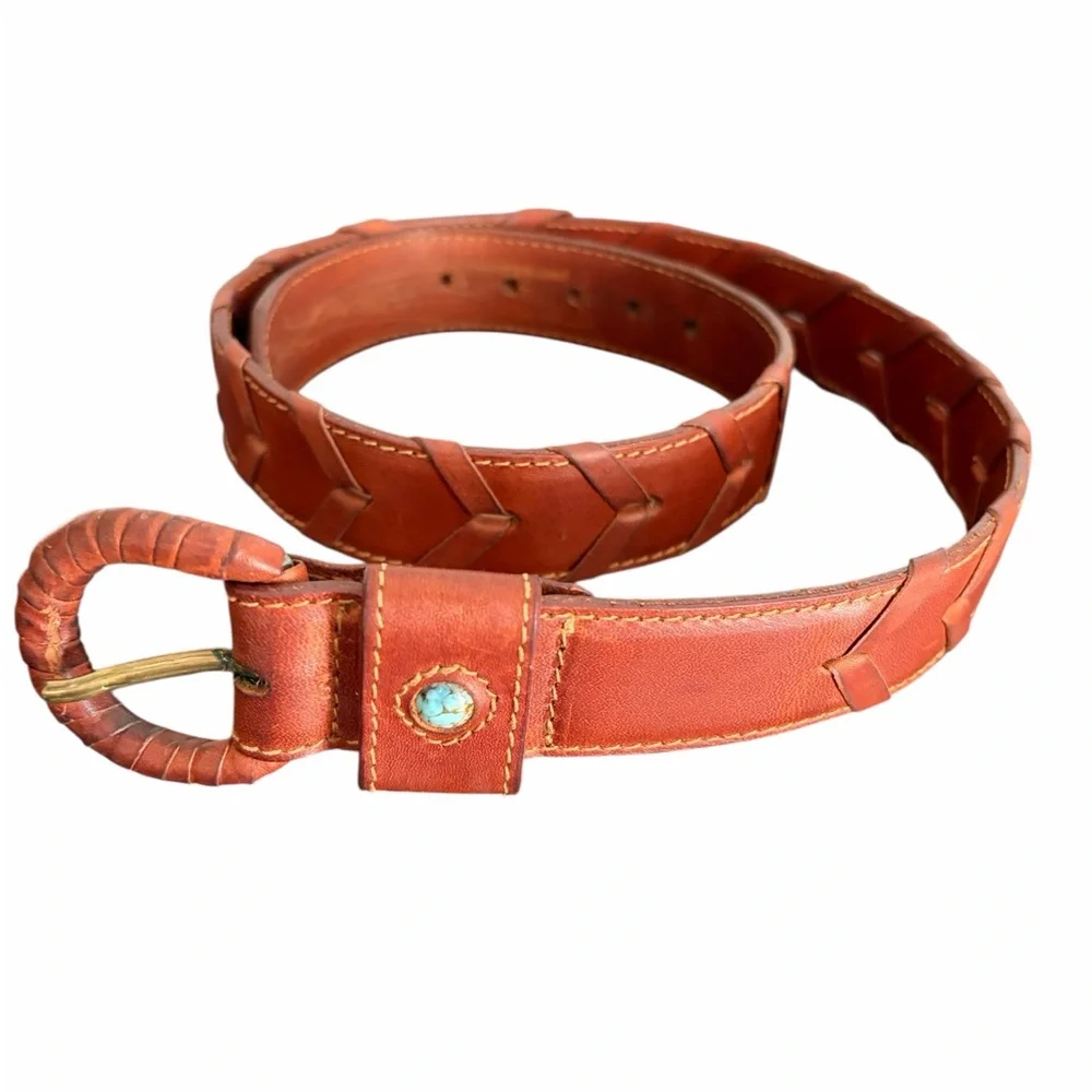 Neiman Marcus Turquoise Belt - Picture 4 of 7